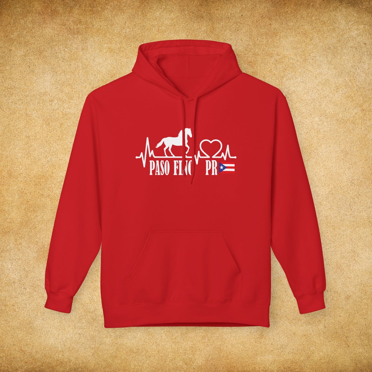 Paso Fino Heartbeat Unisex Midweight Softstyle Fleece Hoodie