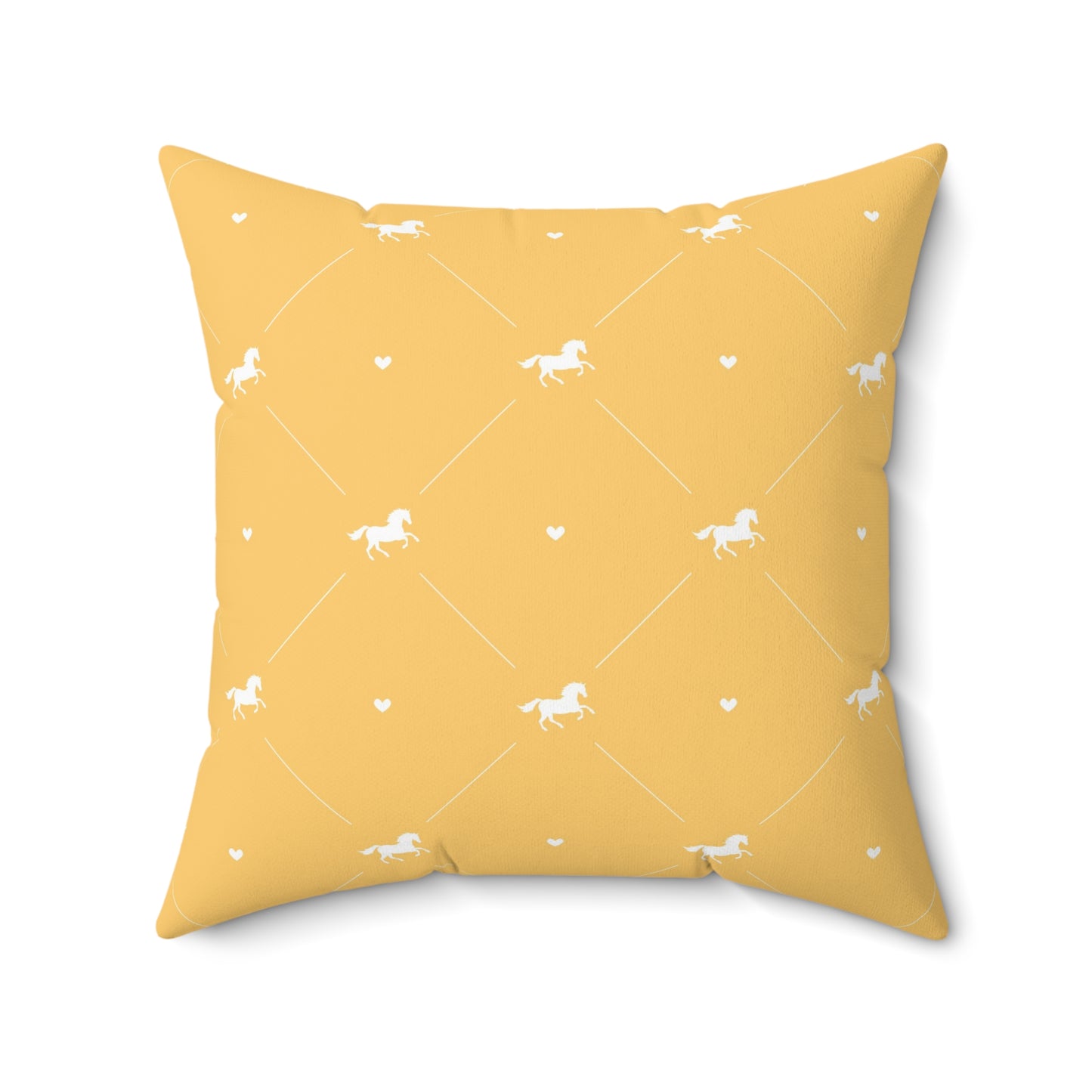 Playful Horse Print Pillow