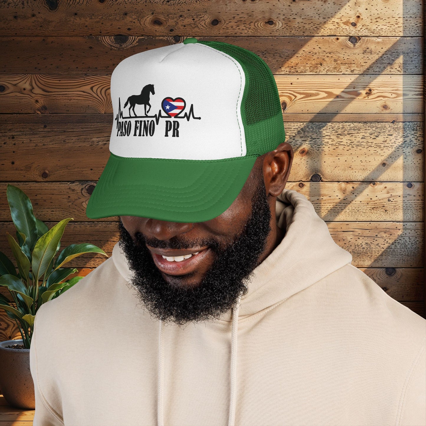 Paso Fino PR Trucker Cap — Horse Heartbeat Design