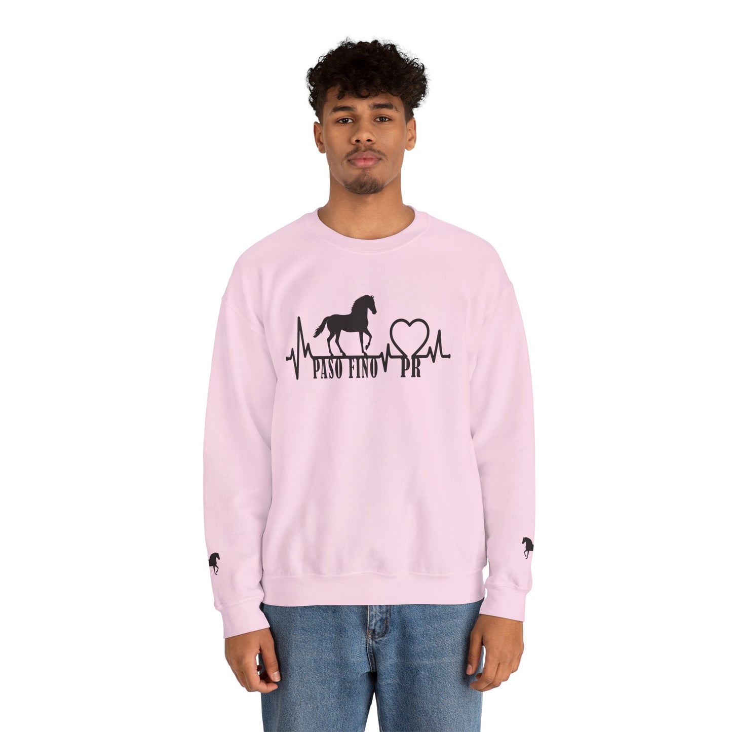 Paso Fino Horse Heartbeat Sweatshirt – Equestrian Crewneck for Riders & Lovers