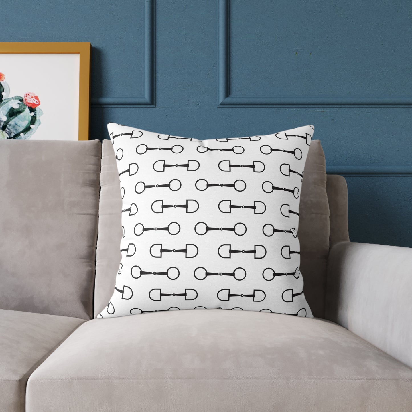 Stylish Key Pattern Square Pillow for Home Decor