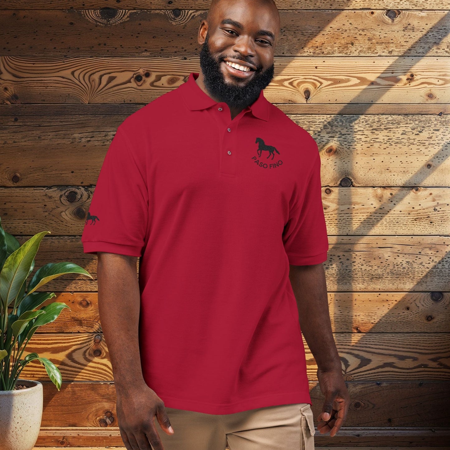 Embroidered Polo —  "Paso Fino" Logo