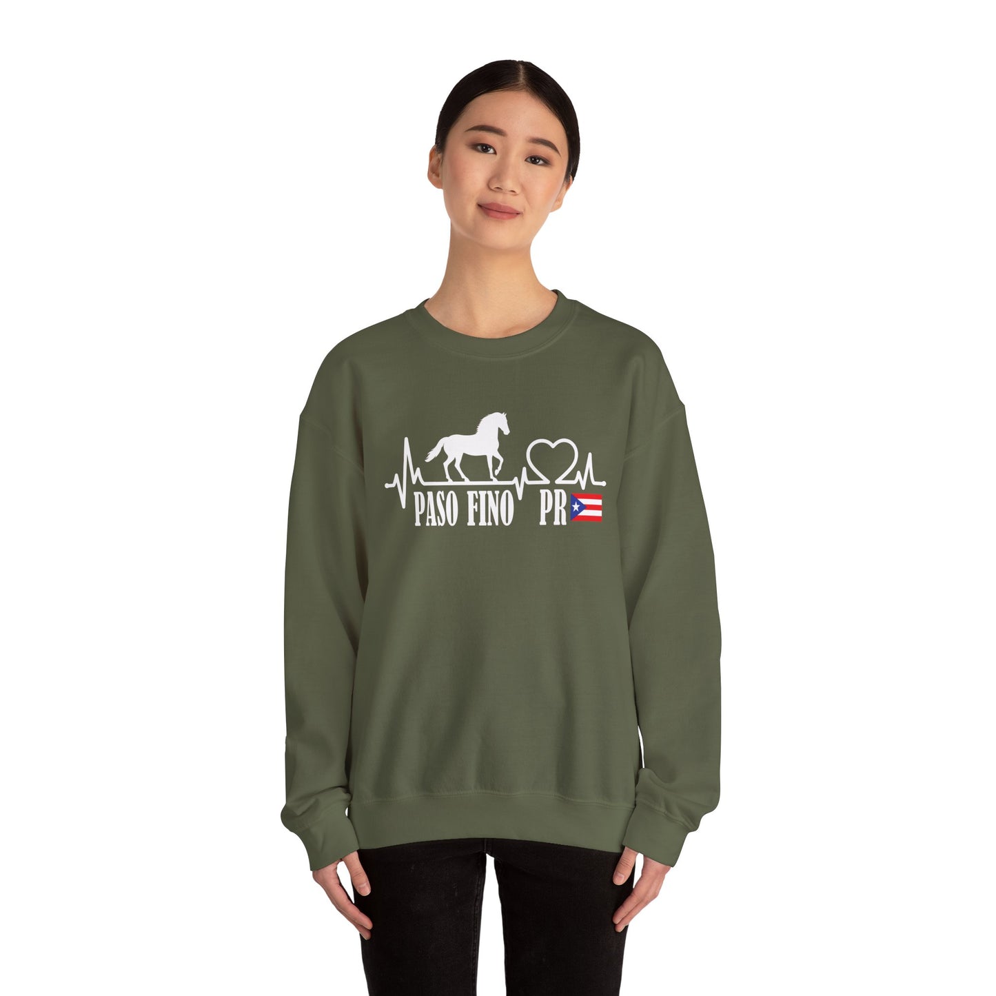Paso Fino PR Sweatshirt — Puerto Rico Horse Lover Crewneck