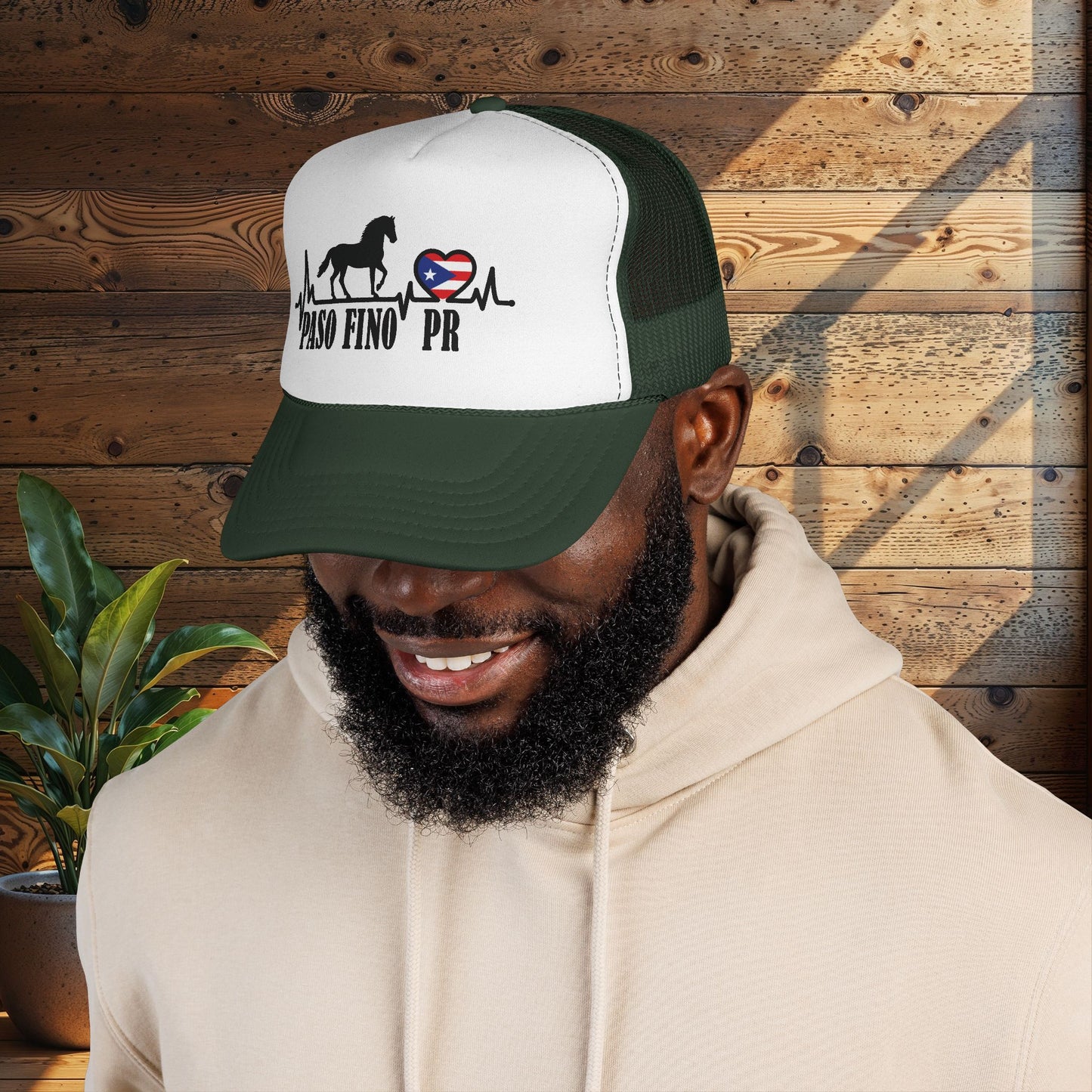 Paso Fino PR Trucker Cap — Horse Heartbeat Design