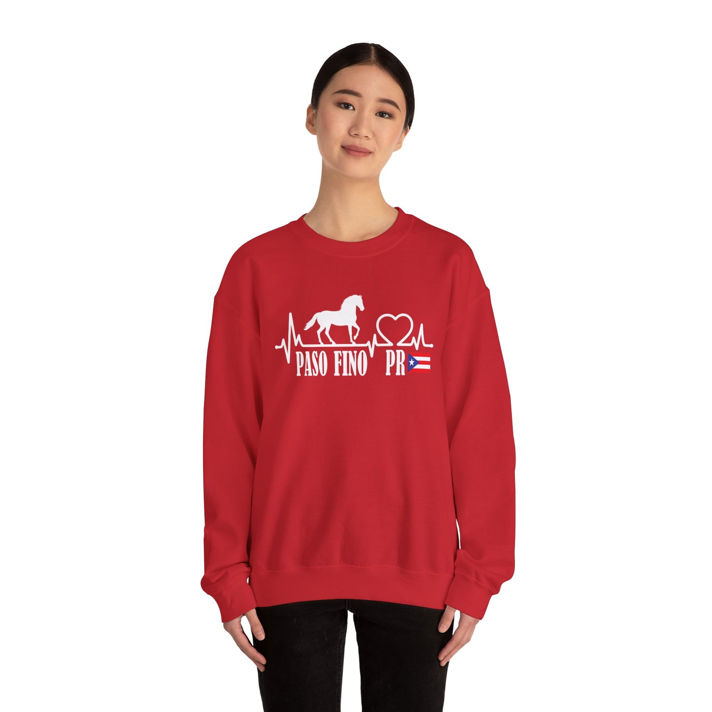 Paso Fino PR Sweatshirt — Puerto Rico Horse Lover Crewneck