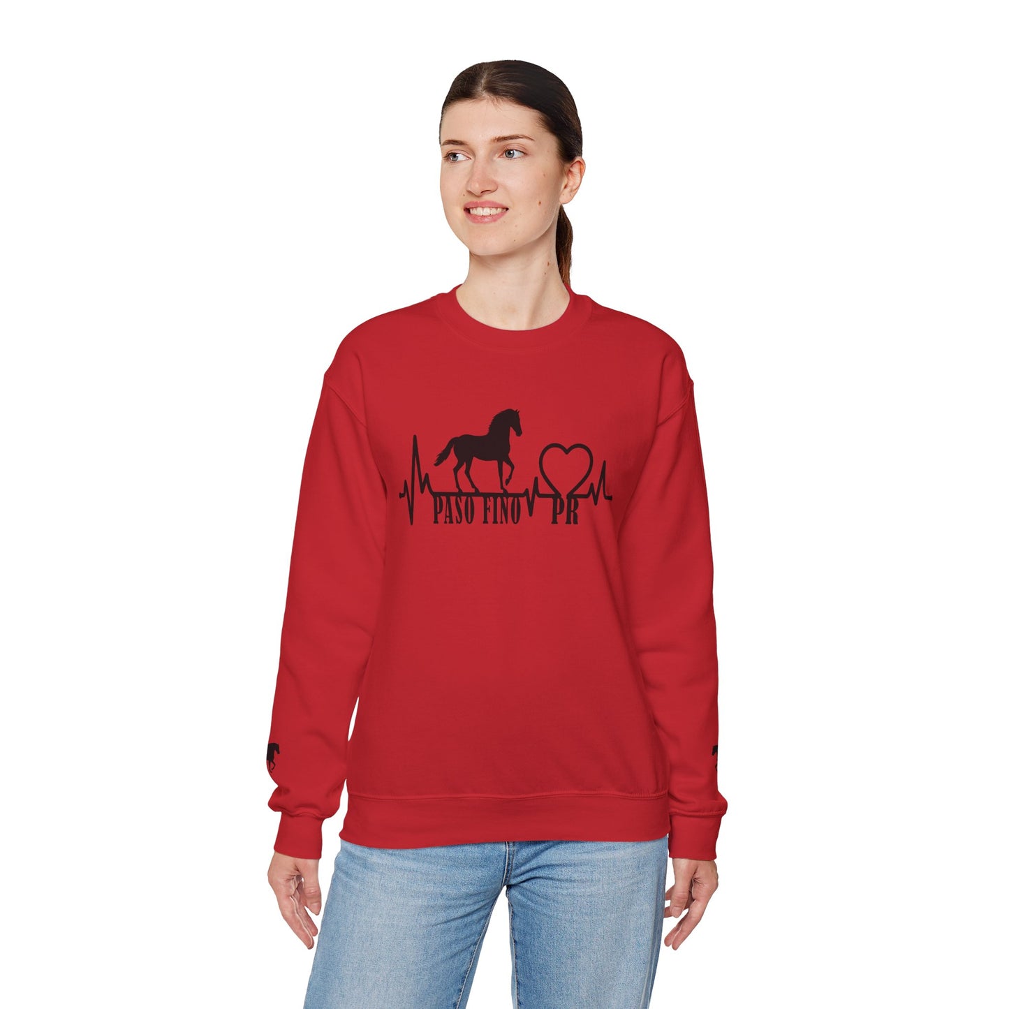 Paso Fino Horse Heartbeat Sweatshirt – Equestrian Crewneck for Riders & Lovers