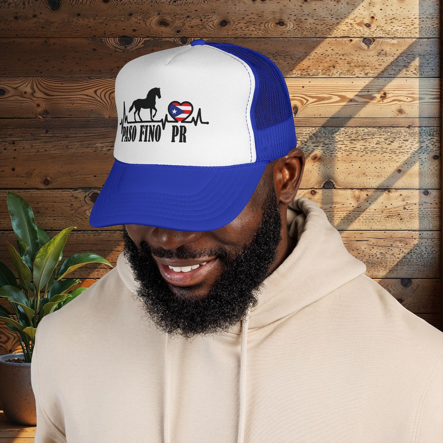 Paso Fino PR Trucker Cap — Horse Heartbeat Design