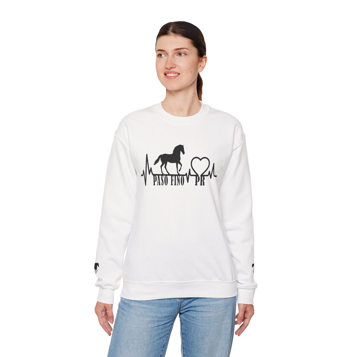 Paso Fino Horse Heartbeat Sweatshirt – Equestrian Crewneck for Riders & Lovers