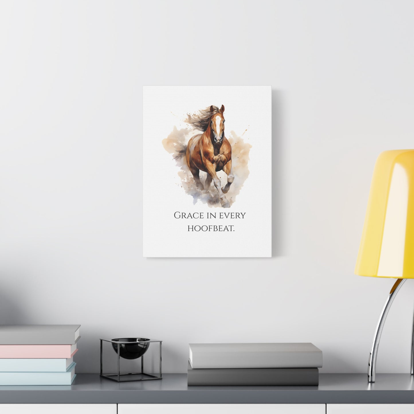 "Grace in Every Hoofbeat" - Horse Canvas Print