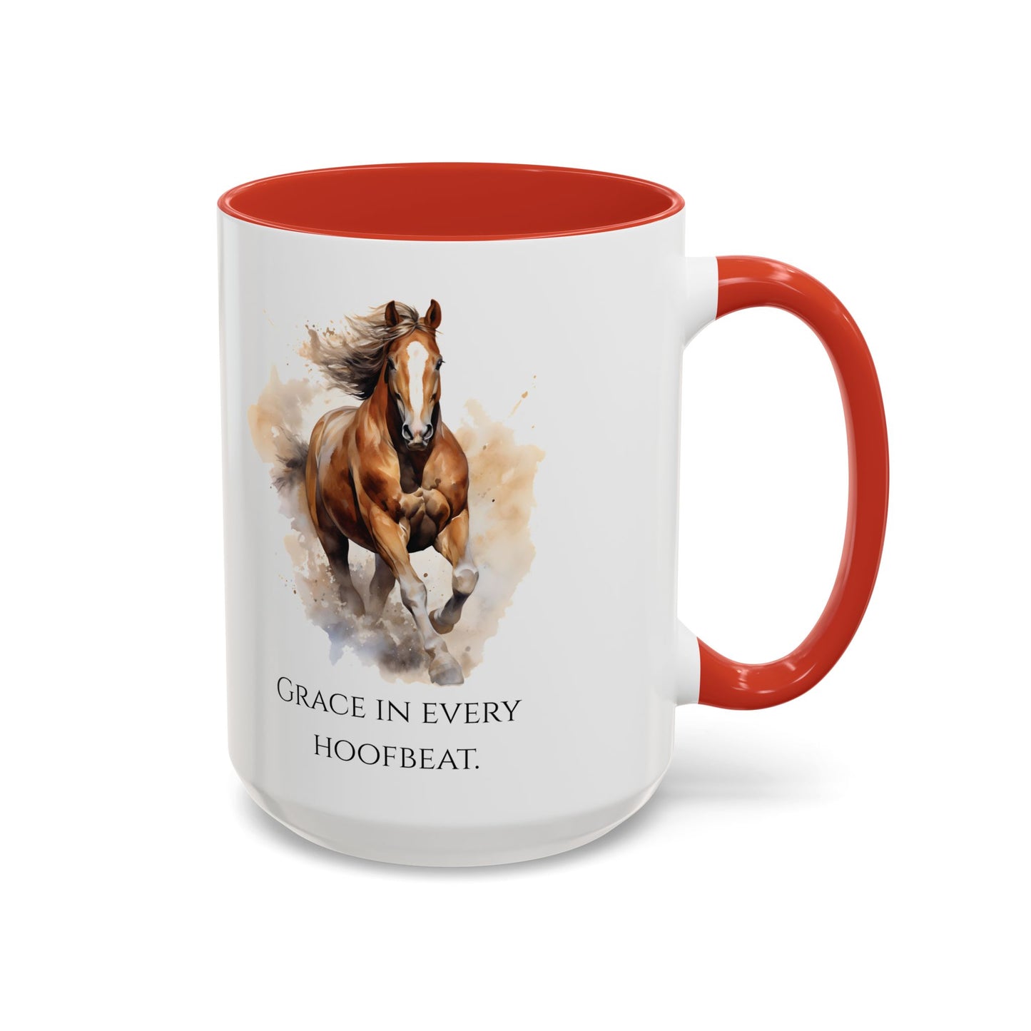 Grace in Every Hoofbeat Ceramic Mug — Horse Lover Ceramic Mug