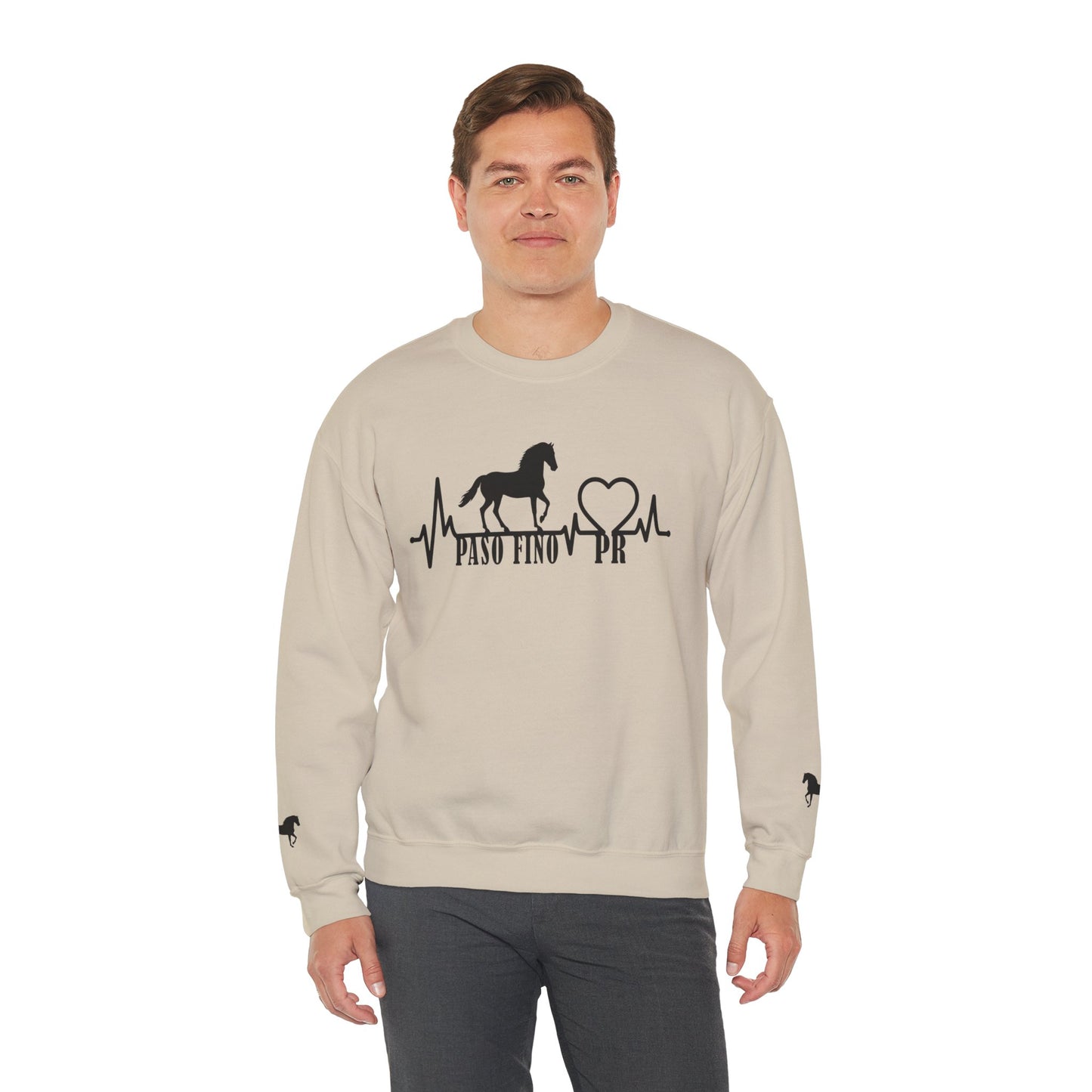 Paso Fino Horse Heartbeat Sweatshirt – Equestrian Crewneck for Riders & Lovers