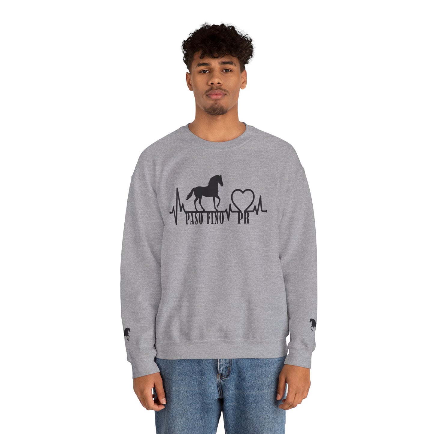 Paso Fino Horse Heartbeat Sweatshirt – Equestrian Crewneck for Riders & Lovers