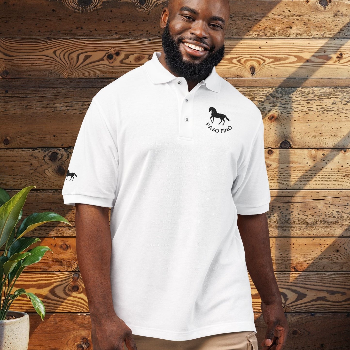 Embroidered Polo —  "Paso Fino" Logo