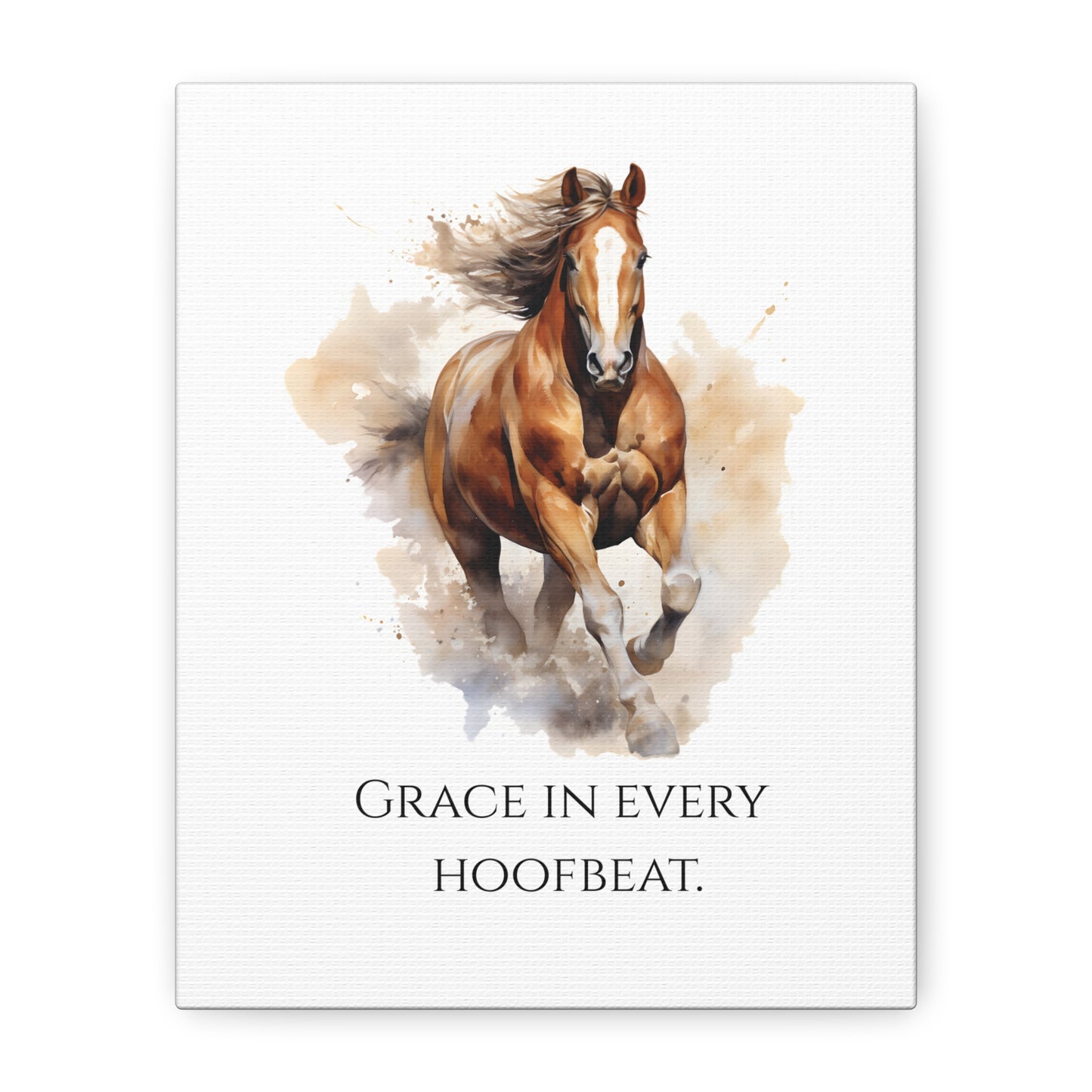 "Grace in Every Hoofbeat" - Horse Canvas Print