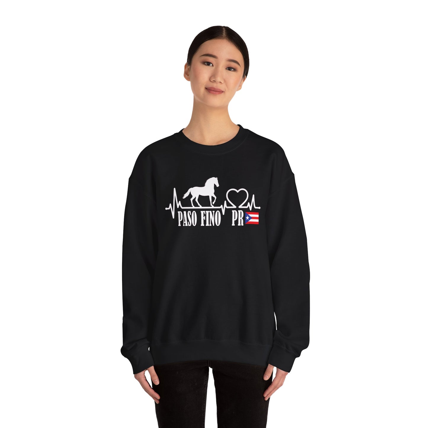 Paso Fino PR Sweatshirt — Puerto Rico Horse Lover Crewneck
