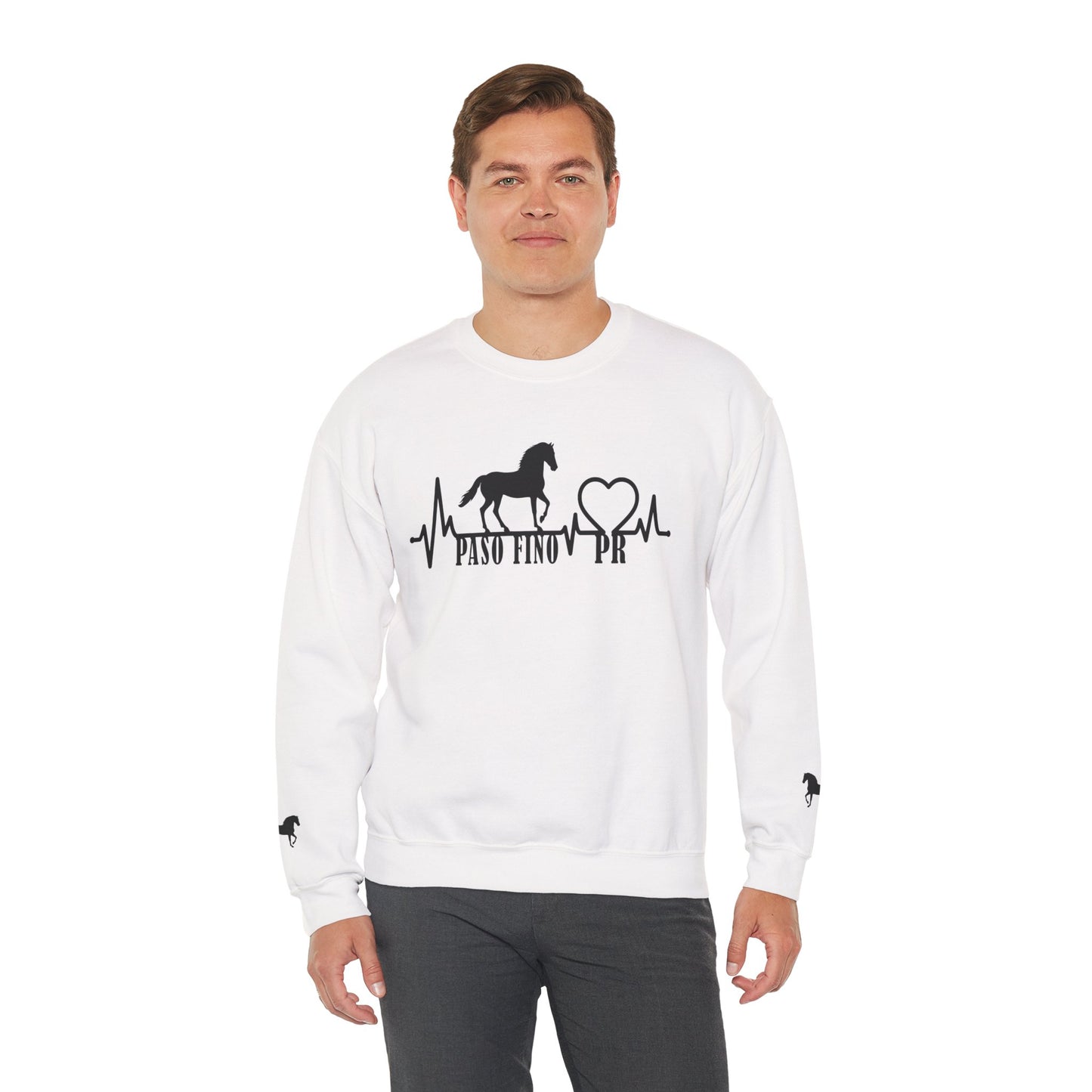 Paso Fino Horse Heartbeat Sweatshirt – Equestrian Crewneck for Riders & Lovers