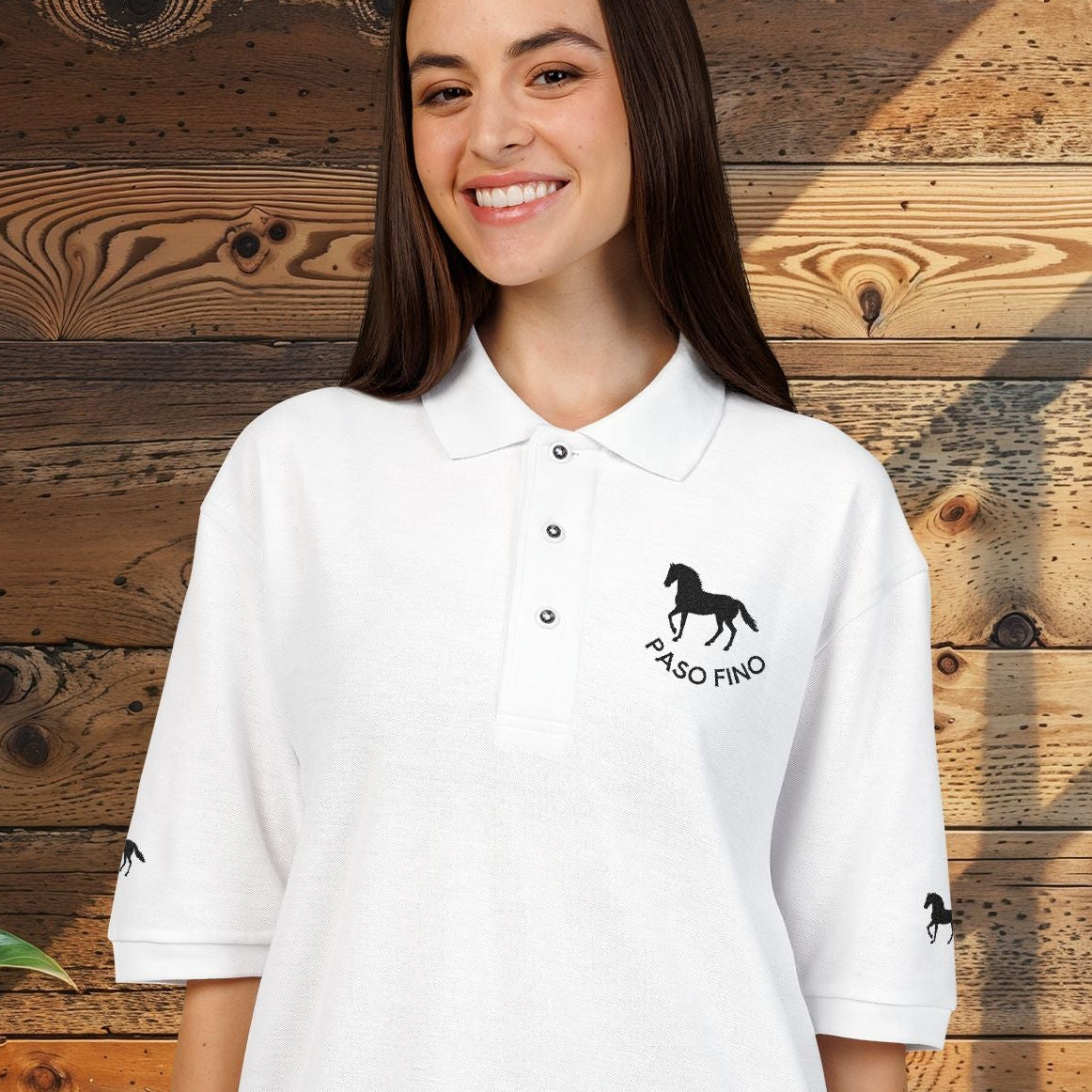 Embroidered Polo —  "Paso Fino" Logo