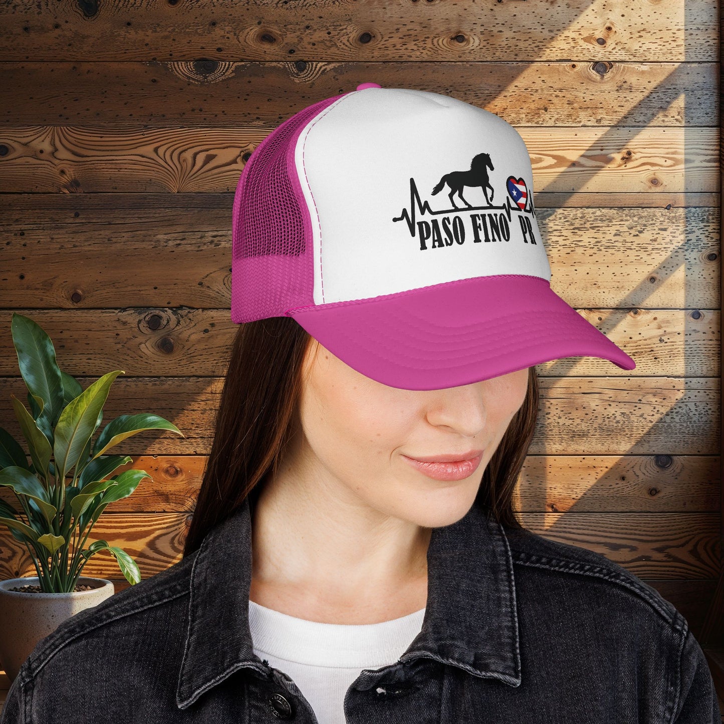 Paso Fino PR Trucker Cap — Horse Heartbeat Design