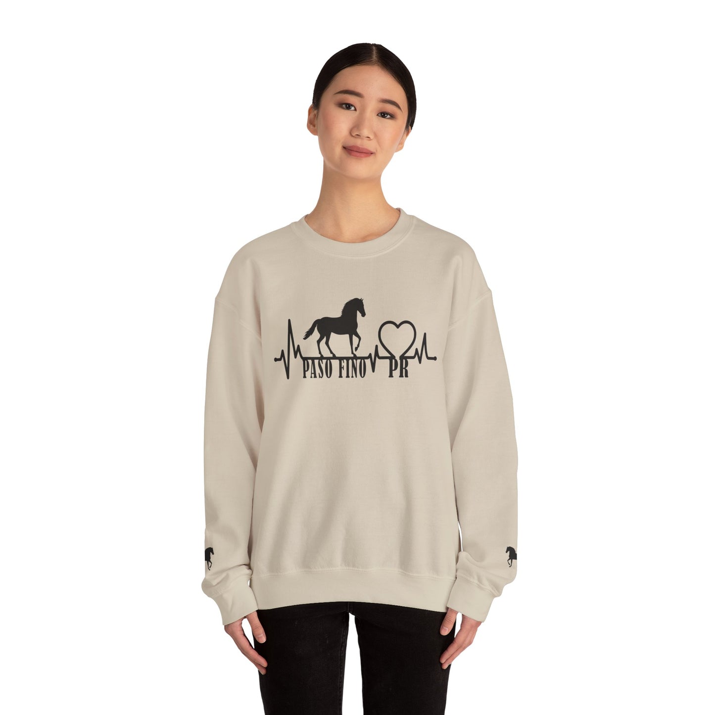 Paso Fino Horse Heartbeat Sweatshirt – Equestrian Crewneck for Riders & Lovers