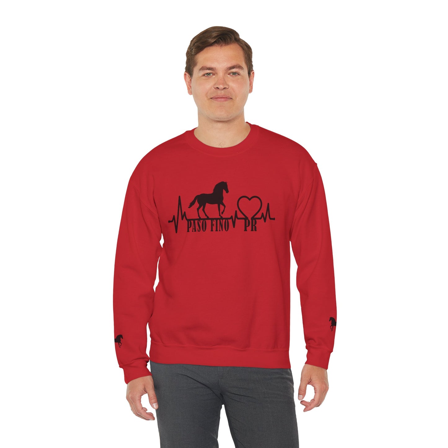 Paso Fino Horse Heartbeat Sweatshirt – Equestrian Crewneck for Riders & Lovers