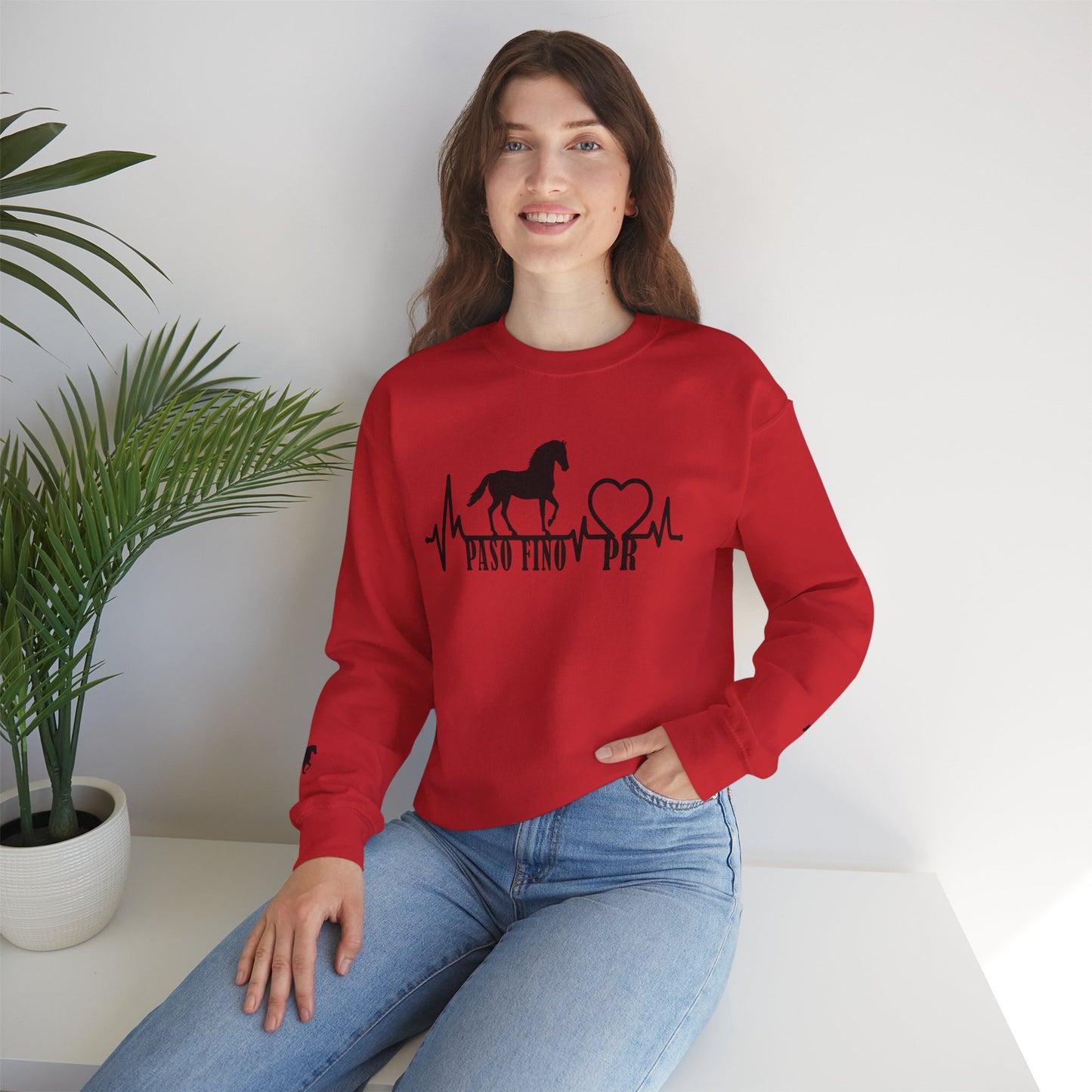 Paso Fino Horse Heartbeat Sweatshirt – Equestrian Crewneck for Riders & Lovers
