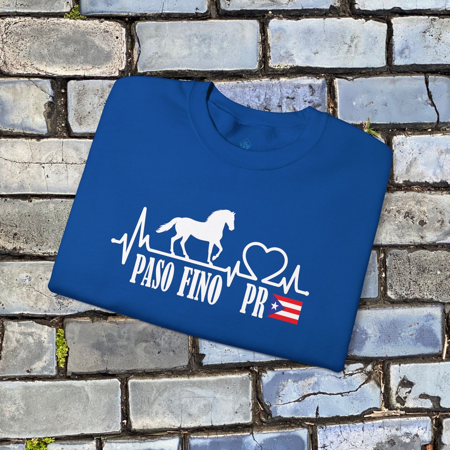 Paso Fino PR Sweatshirt — Puerto Rico Horse Lover Crewneck