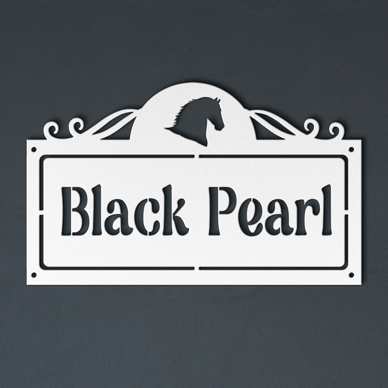 Signature Horse Stall Sign –  Silhouette Edition