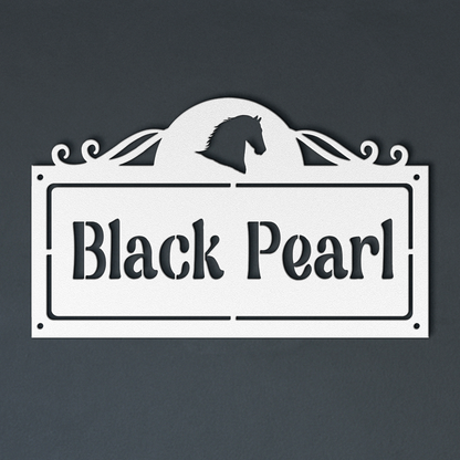 Signature Horse Stall Sign –  Silhouette Edition