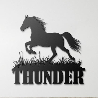CUSTOM NAME HORSE SIGN