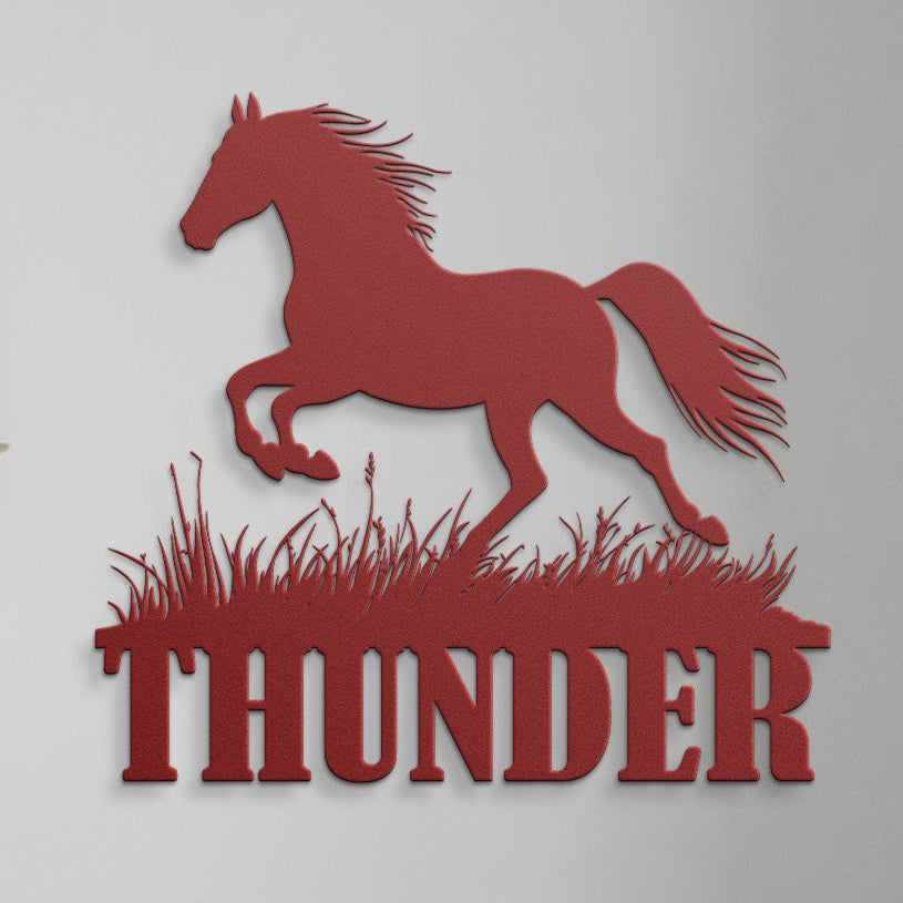 CUSTOM NAME HORSE SIGN