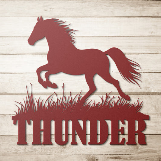 CUSTOM NAME HORSE SIGN
