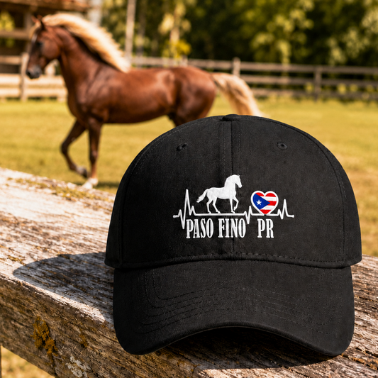 Paso Fino PR Printed Cap — Puerto Rico Paso Fino Horse Baseball Hat