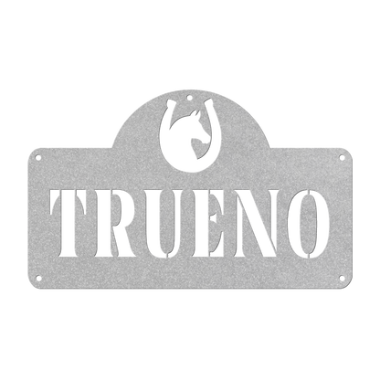 Custom Name Shoehorse Stall sign