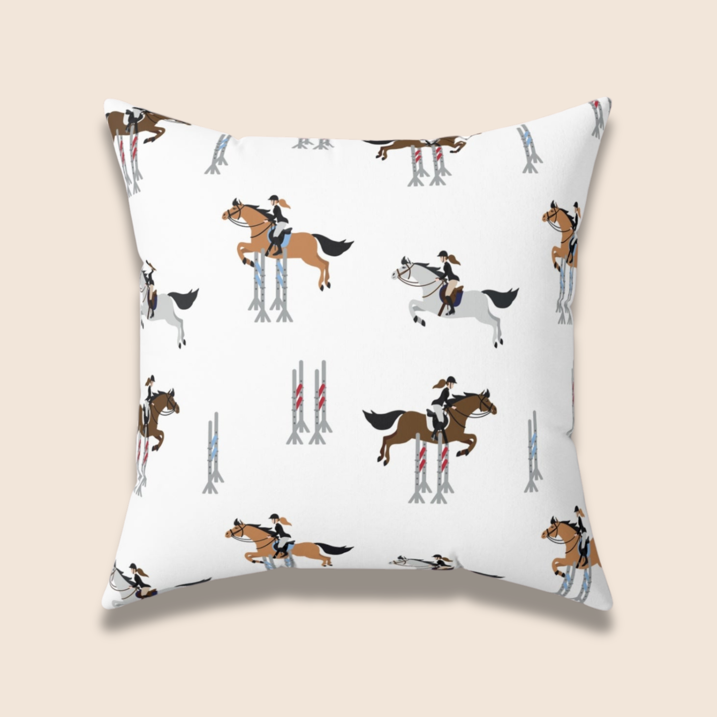 Equestrian-Themed Pillow