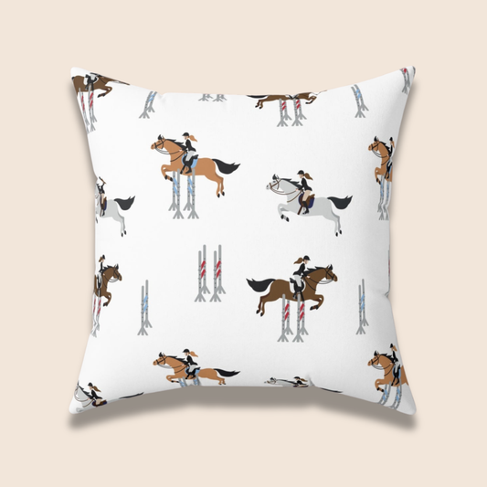 Equestrian-Themed Pillow