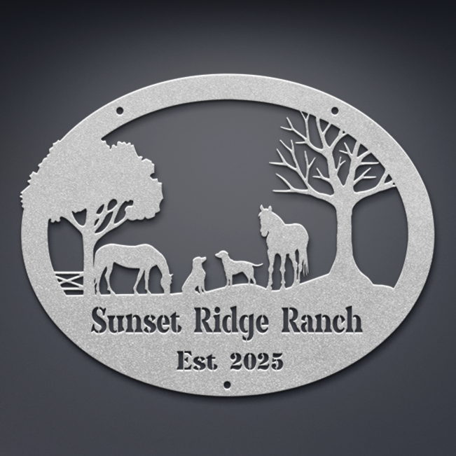 Farm_Sign_with_Horses_and_Dogs_Silver_Dark_Kitchen_Mockup.png