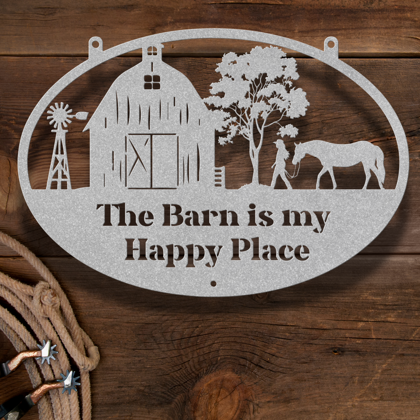THE BARN IS MY HAPPY PLACE