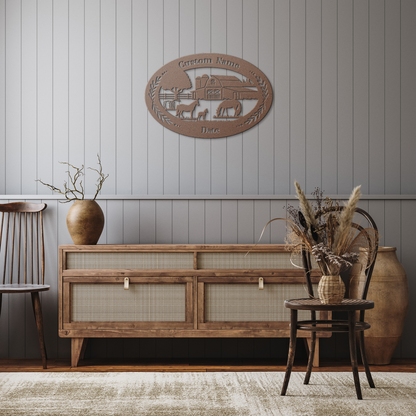 Horse_Farm_Custom_Name_Copper_Rustic_Hallway_Mockup.png