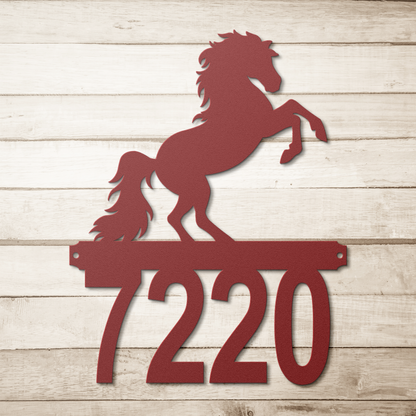 Horse_Levade_House_Number_Red_Simple_Wood_BKGD_Mockup.png