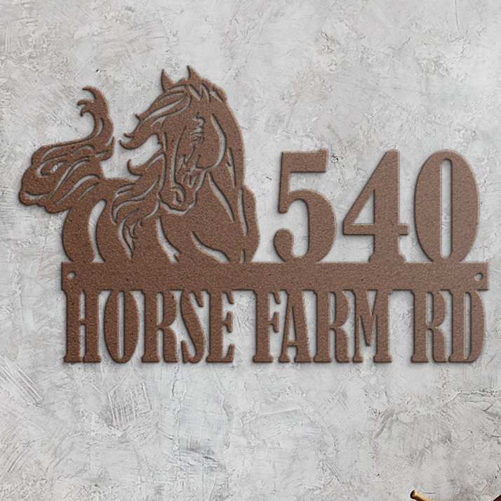 MAGESTIC_HORSE_ADDRESS_SIGN_Copper_Rustic_Kitchen_Mockup.png