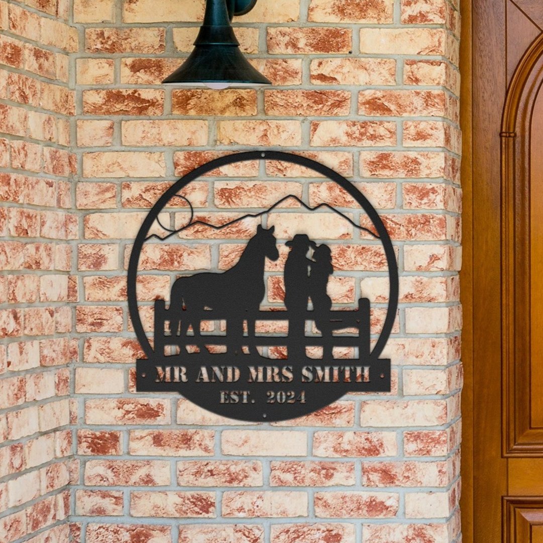 Our Journey Together - personalized metal sign