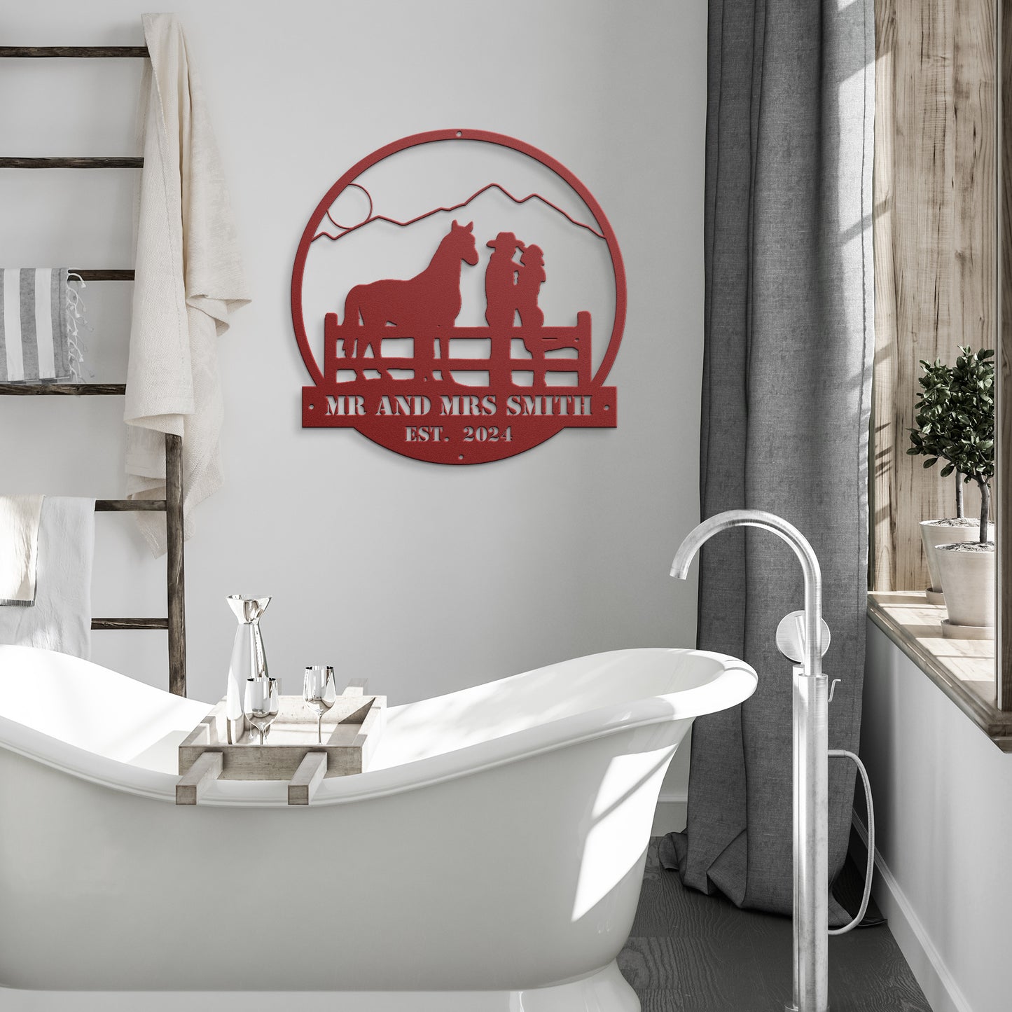 Our Journey Together - personalized metal sign