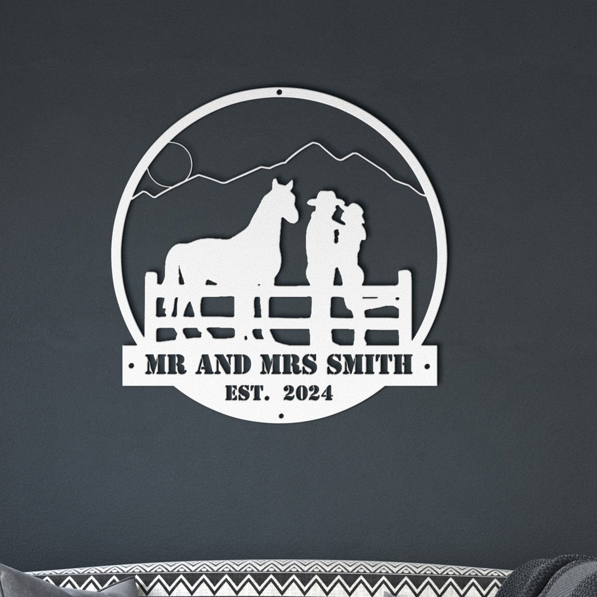Our Journey Together - personalized metal sign