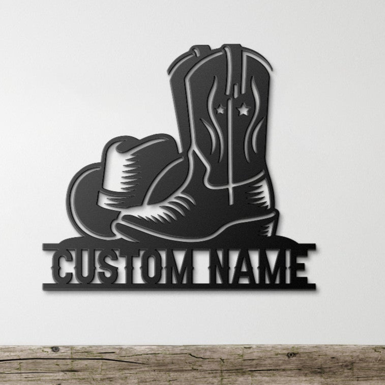 PERSONALIZED COWBOY BOOTS AND HAT