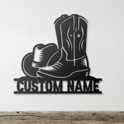 PERSONALIZED COWBOY BOOTS AND HAT