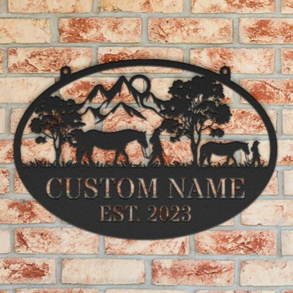 PERSONALIZED COWGIRLS SIGN