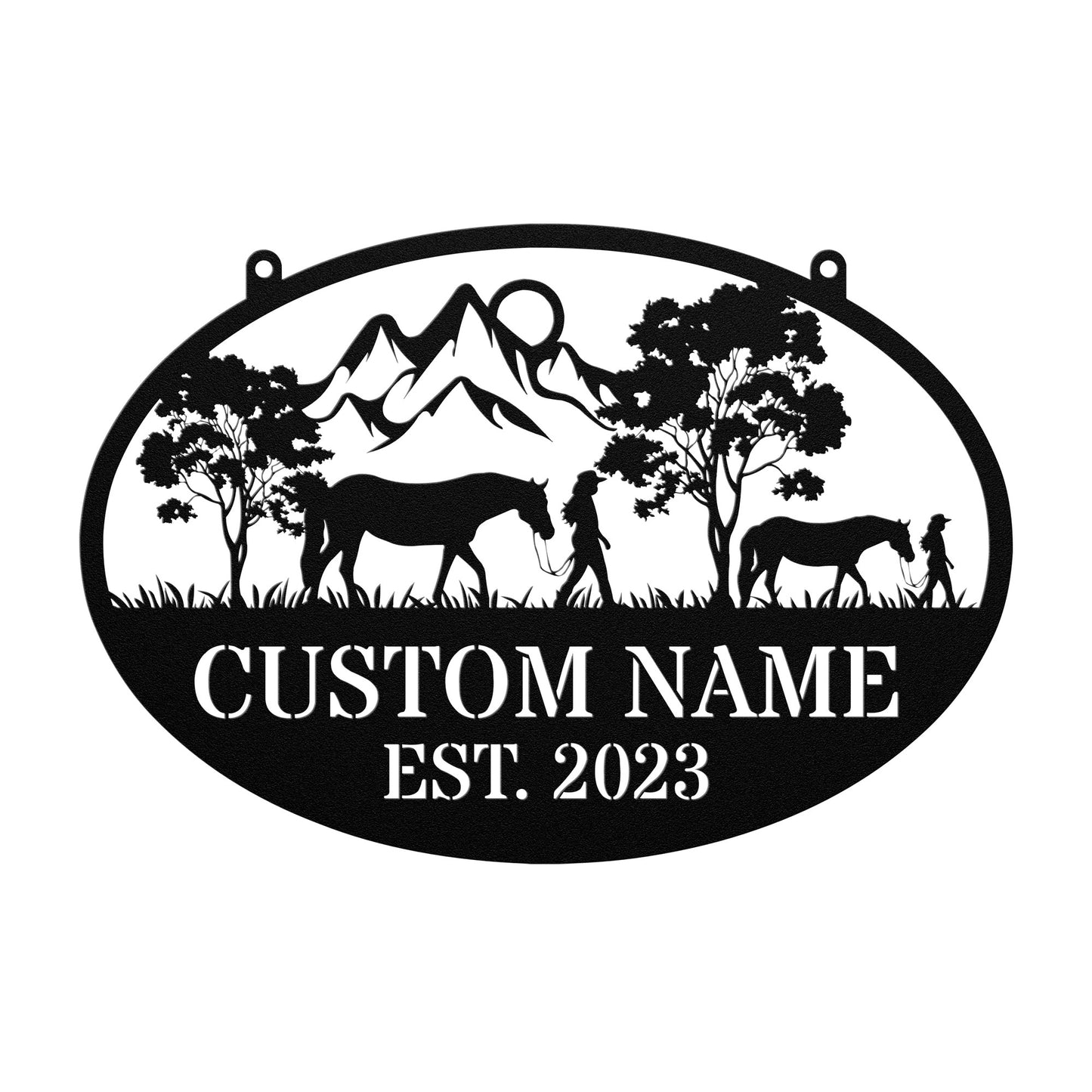 PERSONALIZED COWGIRLS SIGN