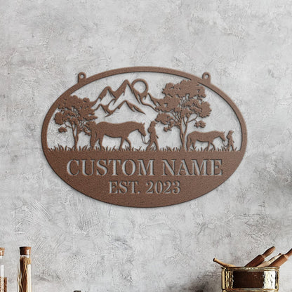 PERSONALIZED COWGIRLS SIGN