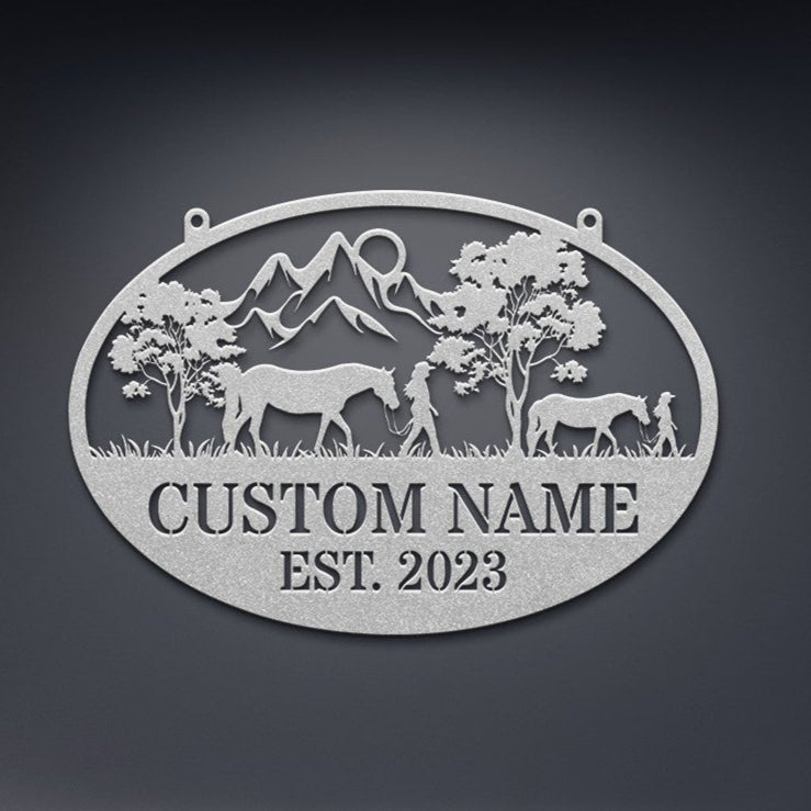 PERSONALIZED COWGIRLS SIGN