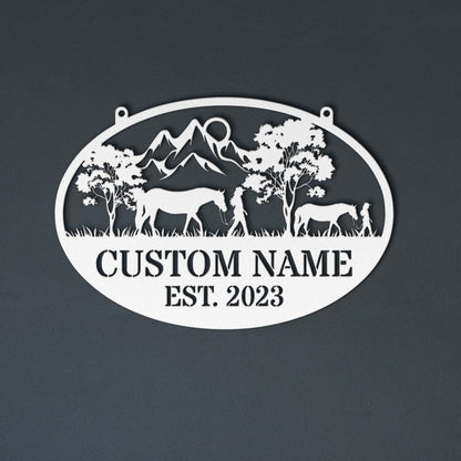 PERSONALIZED COWGIRLS SIGN